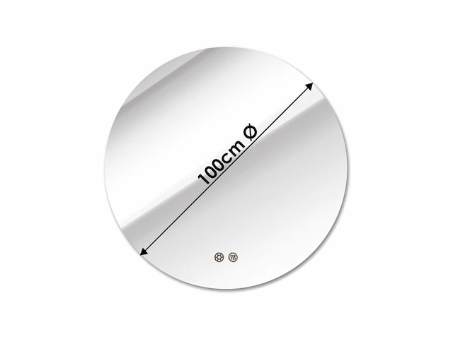 Lavinno - led 100 - rond led spiegel - afbeelding 2 van  8