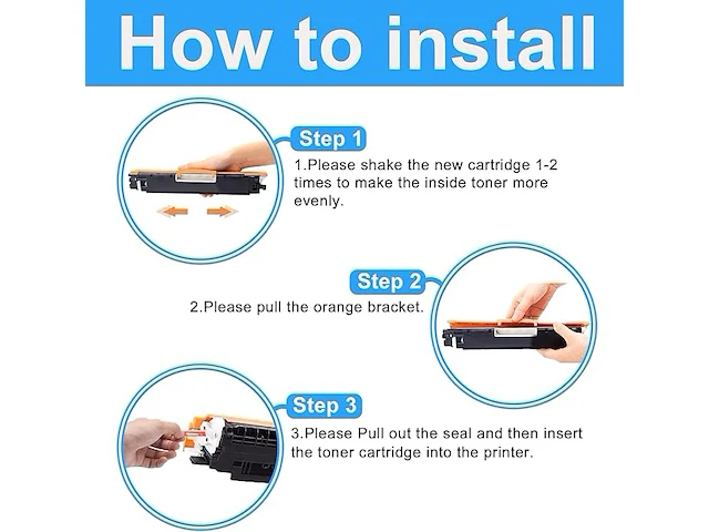 Lcl gereviseerde tonercartridges (4 stuks, magenta zwart cyaan geel) - afbeelding 2 van  5
