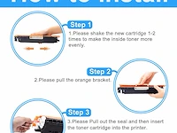 Lcl gereviseerde tonercartridges (4 stuks, magenta zwart cyaan geel) - afbeelding 2 van  5