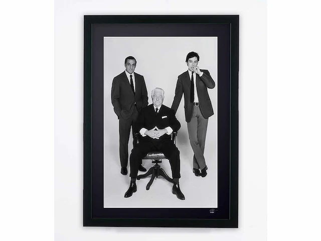 Le clan des siciliens (1969) - alain delon & jean gabin & lino ventura. - fine art photography - luxe houten lijst 70x50 cm - gelimiteerde oplage van 30 stuks - afbeelding 1 van  8