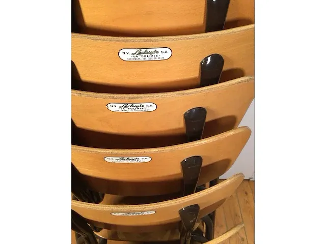 Lecluyse la toupie schoolstoelen (8x) - afbeelding 5 van  7