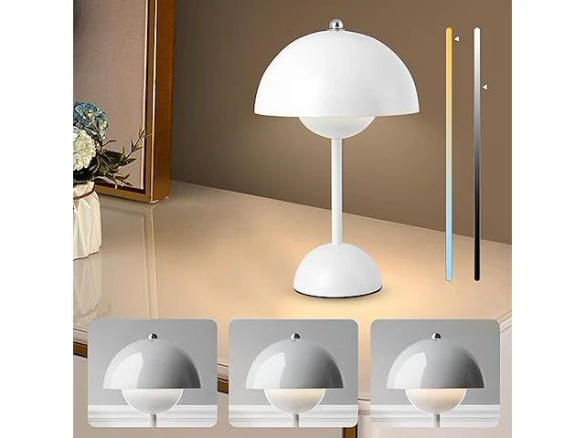 Led accu tafellamp wit - afbeelding 1 van  5