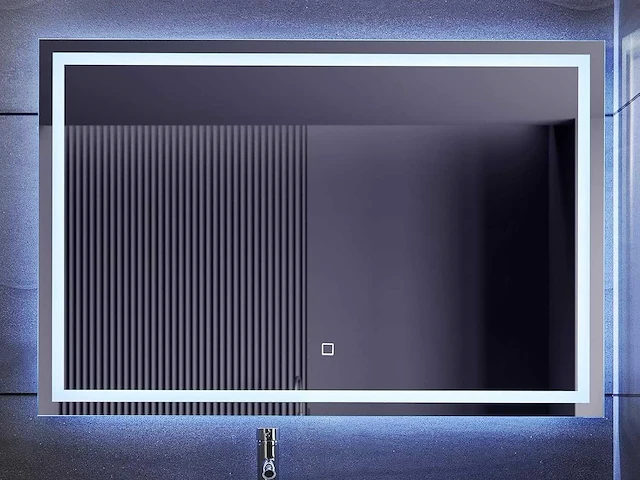 Led badkamerspiegel - 120 x 80 cm - anti-condens - dimbaar - afbeelding 1 van  9