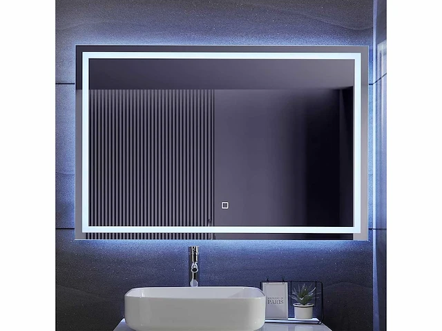 Led badkamerspiegel - 120 x 80 cm - anti-condens - dimbaar - afbeelding 2 van  9