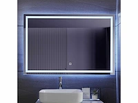 Led badkamerspiegel - 120 x 80 cm - anti-condens - dimbaar - afbeelding 2 van  9