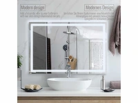 Led badkamerspiegel - 120 x 80 cm - anti-condens - dimbaar - afbeelding 4 van  9