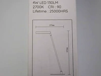 Led bureaulamp lucide lavale - afbeelding 2 van  3