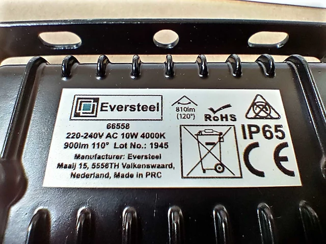 Led floodlight 10 watt (1000x) - afbeelding 5 van  8