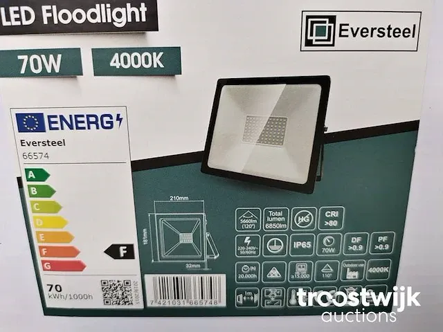 Led floodlight 70 watt - afbeelding 2 van  6