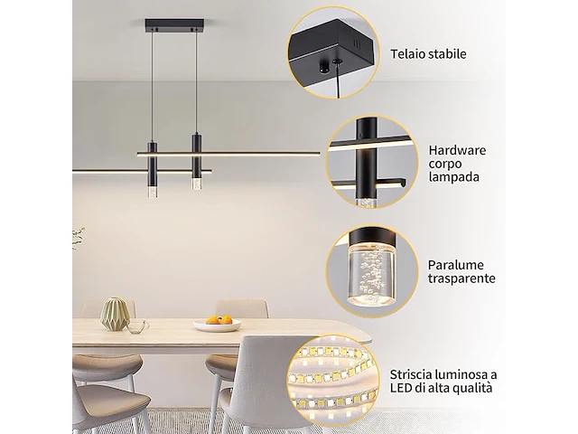 Led-hangkroonluchter - afbeelding 4 van  4
