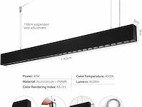 Led hanglamp 120cm 36w 4000k - afbeelding 1 van  4