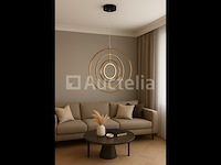 Led hanglamp – 5831/4 – 45w – goud – in hoogte verstelbaar – rechthoekig design - afbeelding 2 van  3