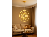 Led hanglamp – 5831/4 – 45w – goud – in hoogte verstelbaar – rechthoekig design - afbeelding 3 van  3