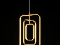 Led hanglamp – 5835/3 – 45w – goud – in hoogte verstelbaar – rechthoekig ontwerp - afbeelding 2 van  2