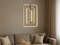Led hanglamp – 5835/3 – 45w – goud – in hoogte verstelbaar – rechthoekig ontwerp - afbeelding 1 van  2
