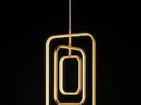 Led hanglamp – 5835/3 – 45w – goud – in hoogte verstelbaar – rechthoekig ontwerp - afbeelding 2 van  2
