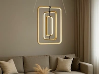 Led hanglamp – 5835/3 – 45w – goud – in hoogte verstelbaar – rechthoekig ontwerp - afbeelding 2 van  3