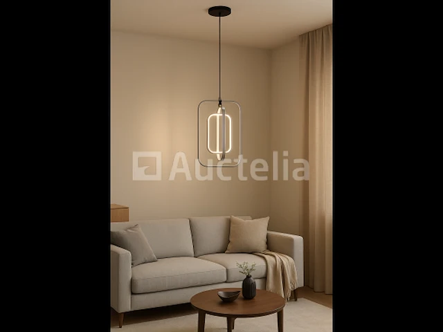 Led hanglamp – 5835/3 – 45w – zilver – in hoogte verstelbaar – rechthoekig design - afbeelding 3 van  3