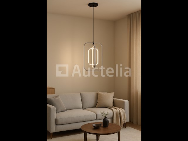 Led hanglamp – 5835/3 – 45w – zilver – in hoogte verstelbaar – rechthoekig design - afbeelding 1 van  3