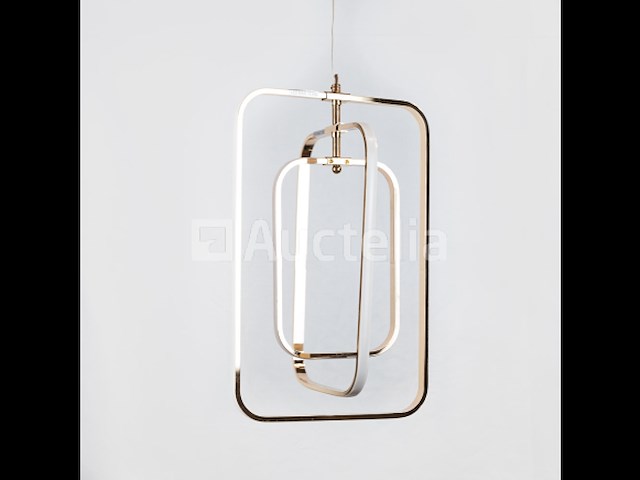 Led hanglamp – 5835/3 – 45w – zilver – in hoogte verstelbaar – rechthoekig design - afbeelding 2 van  3