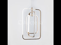 Led hanglamp – 5835/3 – 45w – zilver – in hoogte verstelbaar – rechthoekig design - afbeelding 2 van  3