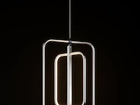 Led hanglamp – 5835/3 – 45w – zilver – in hoogte verstelbaar – rechthoekig design - afbeelding 2 van  3