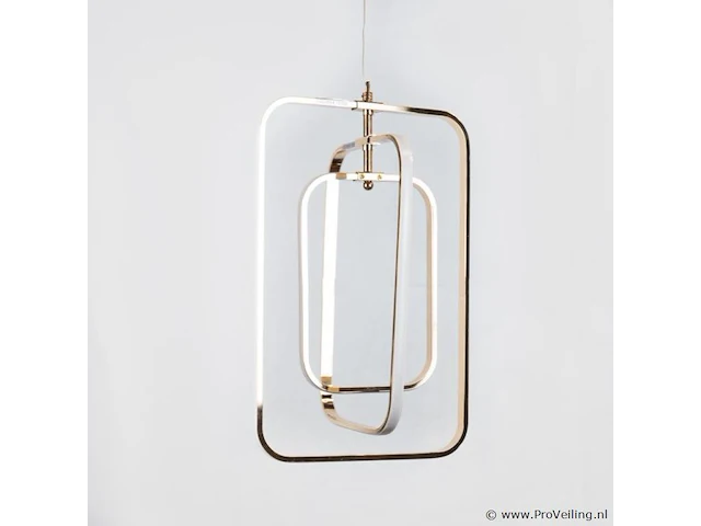 Led hanglamp – 5835/3 – 45w – zilver – in hoogte verstelbaar – rechthoekig design - afbeelding 3 van  3