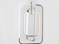 Led hanglamp – 5835/3 – 45w – zilver – in hoogte verstelbaar – rechthoekig design - afbeelding 3 van  3