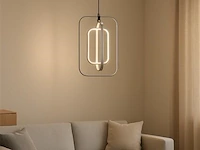 Led hanglamp – 5835/3 – 45w – zilver – in hoogte verstelbaar – rechthoekig design - afbeelding 1 van  3