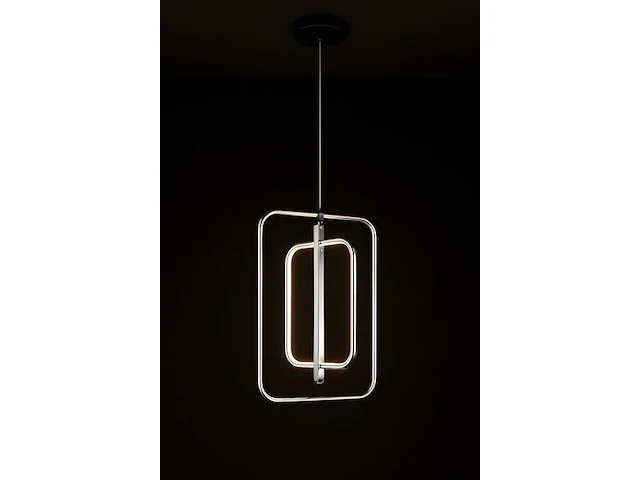 Led hanglamp – 5835/3 – 45w – zilver – in hoogte verstelbaar – rechthoekig design - afbeelding 2 van  3