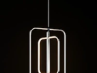 Led hanglamp – 5835/3 – 45w – zilver – in hoogte verstelbaar – rechthoekig design - afbeelding 2 van  3
