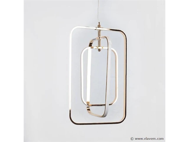 Led hanglamp – 5835/3 – 45w – zilver – in hoogte verstelbaar – rechthoekig design - afbeelding 3 van  3