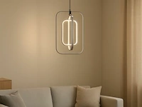Led hanglamp – 5835/3 – 45w – zilver – in hoogte verstelbaar – rechthoekig design - afbeelding 1 van  4