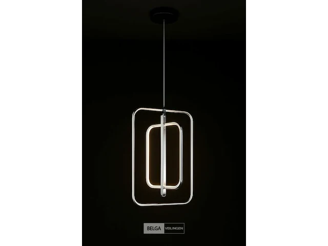 Led hanglamp – 5835/3 – 45w – zilver – in hoogte verstelbaar – rechthoekig design - afbeelding 3 van  4