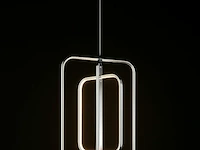 Led hanglamp – 5835/3 – 45w – zilver – in hoogte verstelbaar – rechthoekig design - afbeelding 3 van  4