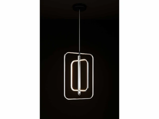Led hanglamp – 5835/3 – 45w – zilver – in hoogte verstelbaar – rechthoekig design - afbeelding 2 van  3