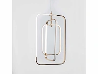 Led hanglamp – 5835/3 – 45w – zilver – in hoogte verstelbaar – rechthoekig design - afbeelding 3 van  3