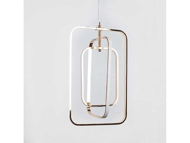 Led hanglamp – 5835/3 – 45w – zilver – in hoogte verstelbaar – rechthoekig design - afbeelding 3 van  3