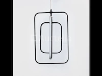 Led hanglamp – 5835/3 – 45w – zwart – in hoogte verstelbaar – rechthoekig design - afbeelding 1 van  3