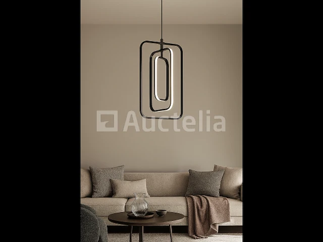 Led hanglamp – 5835/3 – 45w – zwart – in hoogte verstelbaar – rechthoekig design - afbeelding 2 van  3