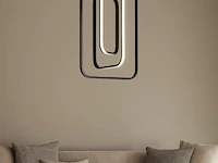 Led hanglamp – 5835/3 – 45w – zwart – in hoogte verstelbaar – rechthoekig design - afbeelding 1 van  3