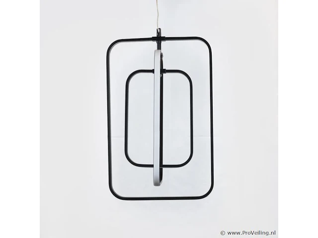 Led hanglamp – 5835/3 – 45w – zwart – in hoogte verstelbaar – rechthoekig design - afbeelding 3 van  3