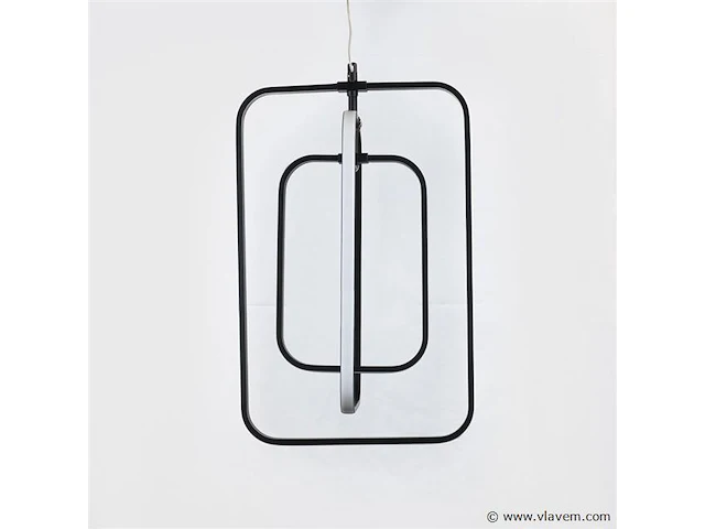 Led hanglamp – 5835/3 – 45w – zwart – in hoogte verstelbaar – rechthoekig design - afbeelding 3 van  3