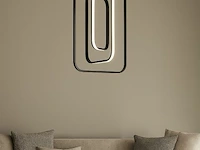 Led hanglamp – 5835/3 – 45w – zwart – in hoogte verstelbaar – rechthoekig design - afbeelding 2 van  4
