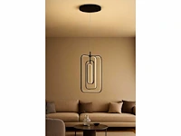 Led hanglamp – 5835/3 – 45w – zwart – in hoogte verstelbaar – rechthoekig design - afbeelding 1 van  4
