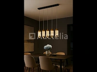 Led hanglamp – b028/5 – 3000k – warm wit – 600 mm – in hoogte verstelbaar – zilver - afbeelding 3 van  4