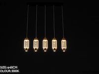Led hanglamp – b028/5 – 3000k – warm wit – 600 mm – in hoogte verstelbaar – zilver - afbeelding 3 van  4