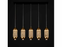 Led hanglamp – b028/5 – 3000k – warm wit – 600 mm – in hoogte verstelbaar – zilver - afbeelding 2 van  4