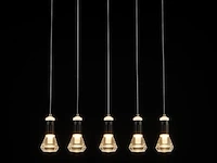 Led hanglamp – b029/5 – 3000k – warm wit – 600 mm – in hoogte verstelbaar – zilver - afbeelding 4 van  4