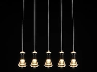 Led hanglamp – b029/5 – 3000k – warm wit – 600 mm – in hoogte verstelbaar – zilver - afbeelding 4 van  4